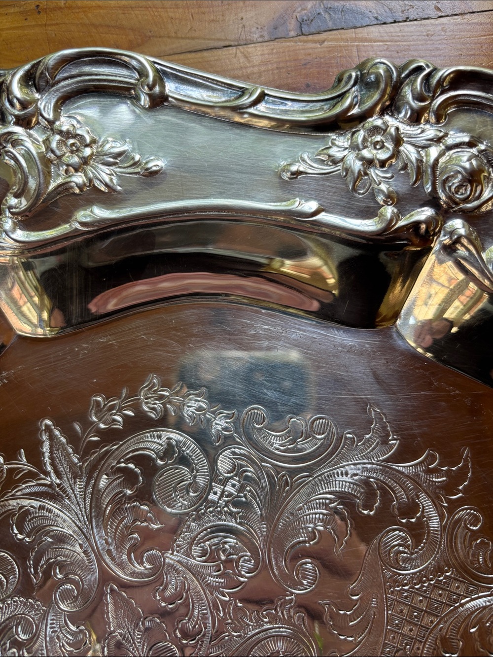 Towle EP 4022 Silverplate Candy Or Cake Dish Is Know As Old Master/Rose Scroll - Picture 5 of 9